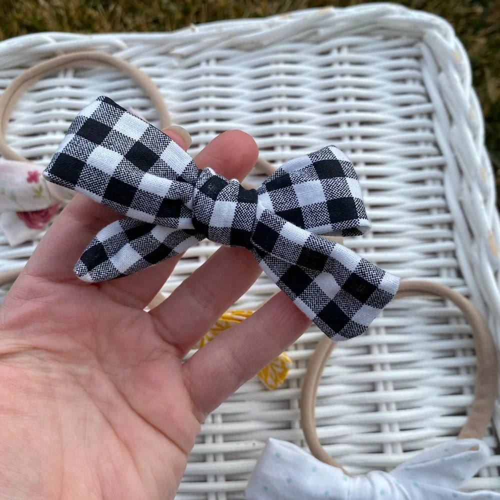 Bundle of 5 handmade nylon headband bows